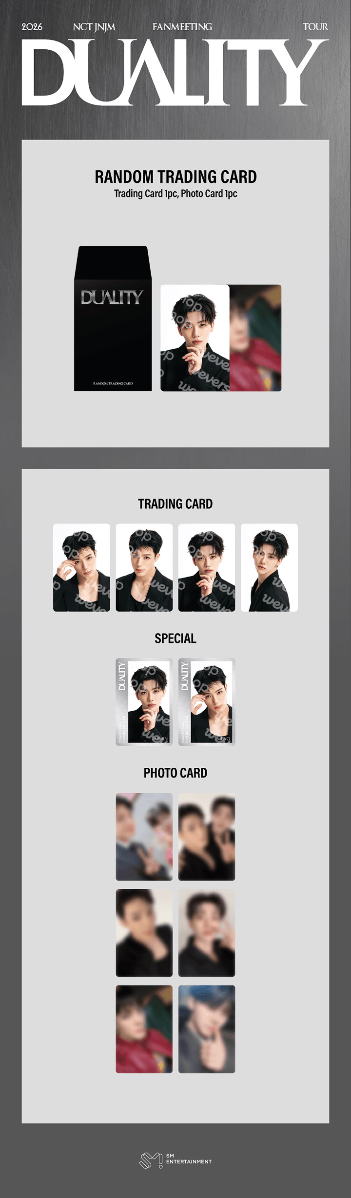 NCT JNJM DUALITY Goods - RANDOM TRADING CARD kpoptown.com